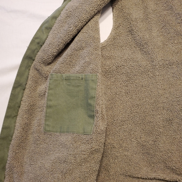 Lakin Mckey Women's Canvas Sherpa Lined Vest Olive Green Size 2XLR Farming Work - Picture 8 of 12